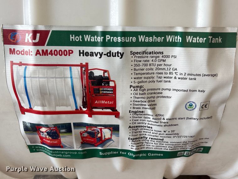 image for item EU5538 KJ AM4000P pressure washer