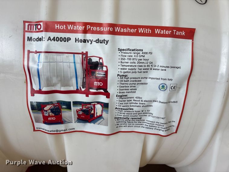 image for item EU5539 Nito A4000P pressure washer