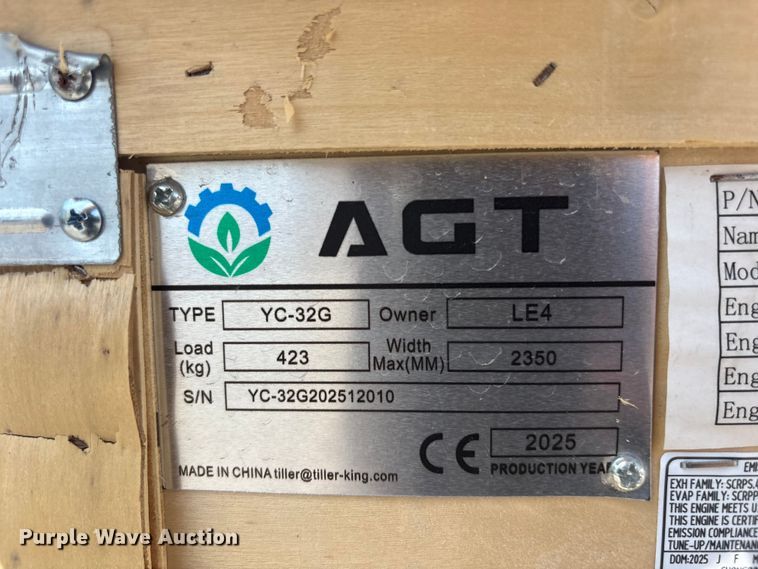 image for item EV2955 2025 AGT YC-32G sawmill