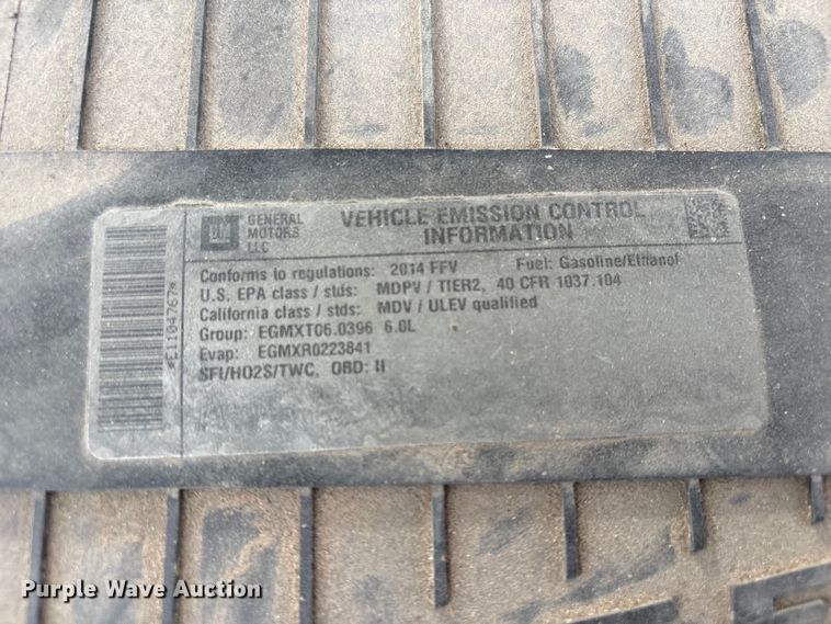 image for item EV2967 2014 GMC Savana van
