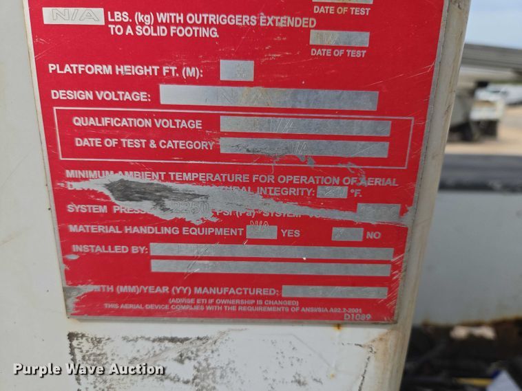 image for item EW0001 2009 Ford F450 Super Duty bucket truck