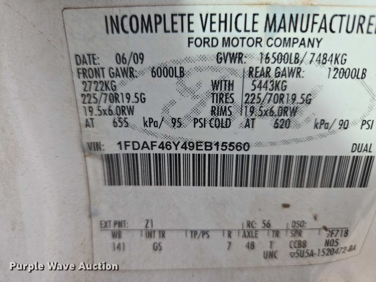 image for item EW0001 2009 Ford F450 Super Duty bucket truck