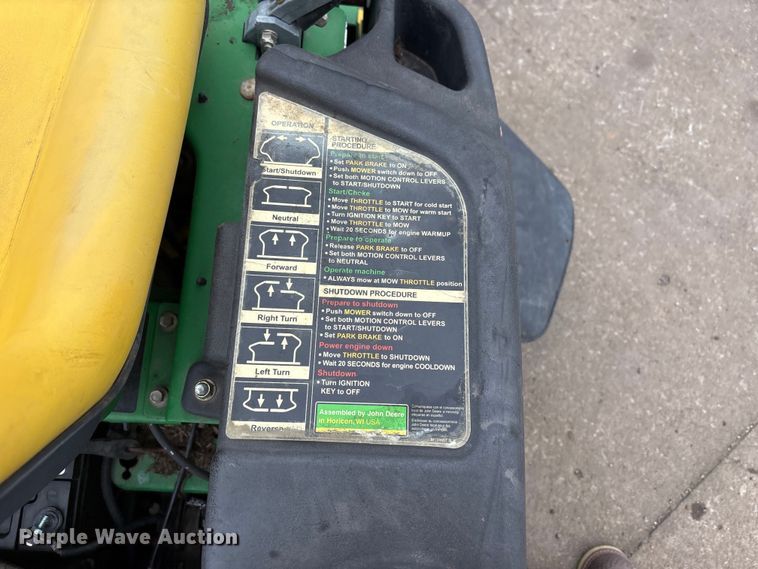 image for item EW0071 2011 John Deere 2225 42C ZTR lawn mower