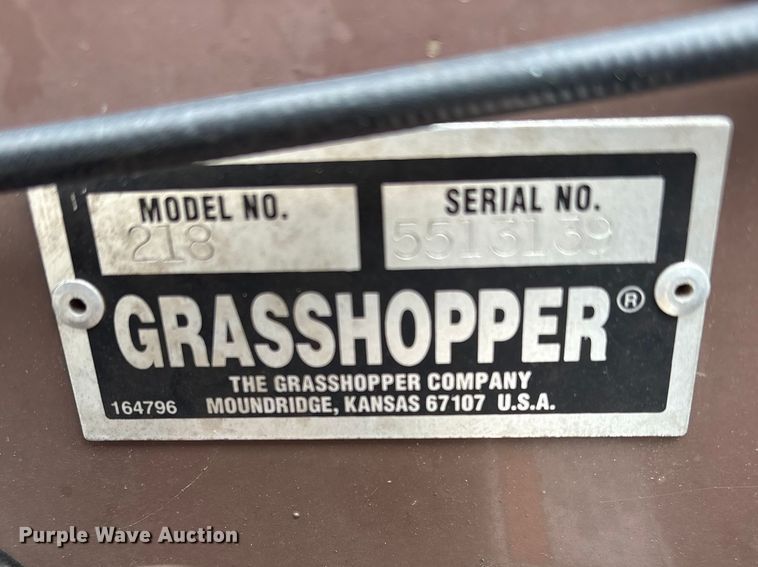 image for item EW0072 Grasshopper 218 ZTR lawn mower