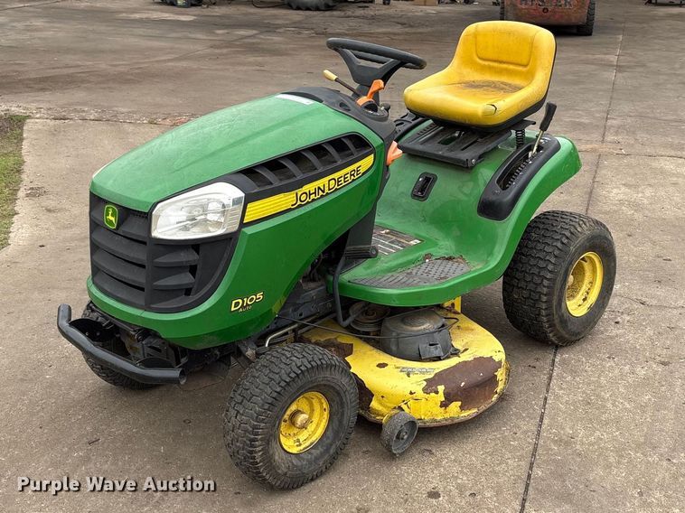 image for item EW0074 2012 John Deere D105 lawn mower