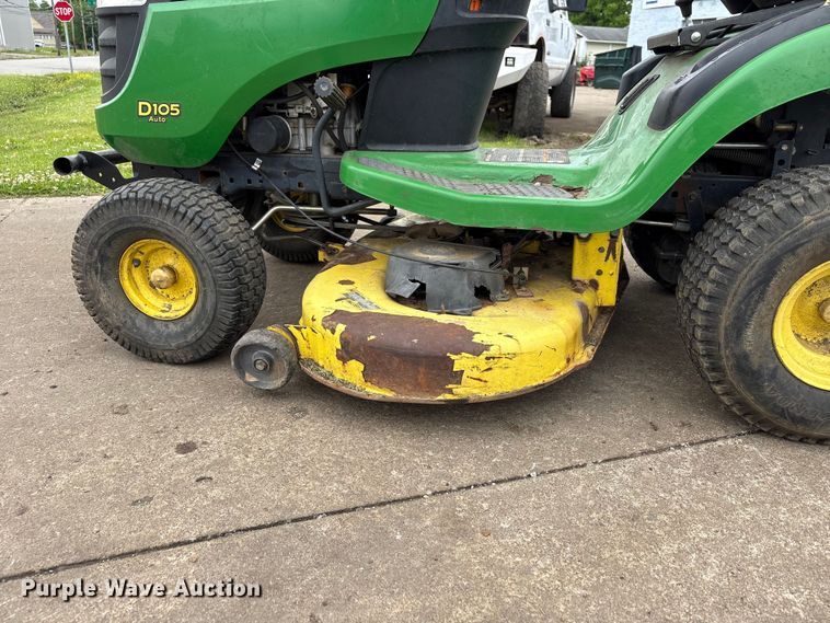 image for item EW0074 2012 John Deere D105 lawn mower