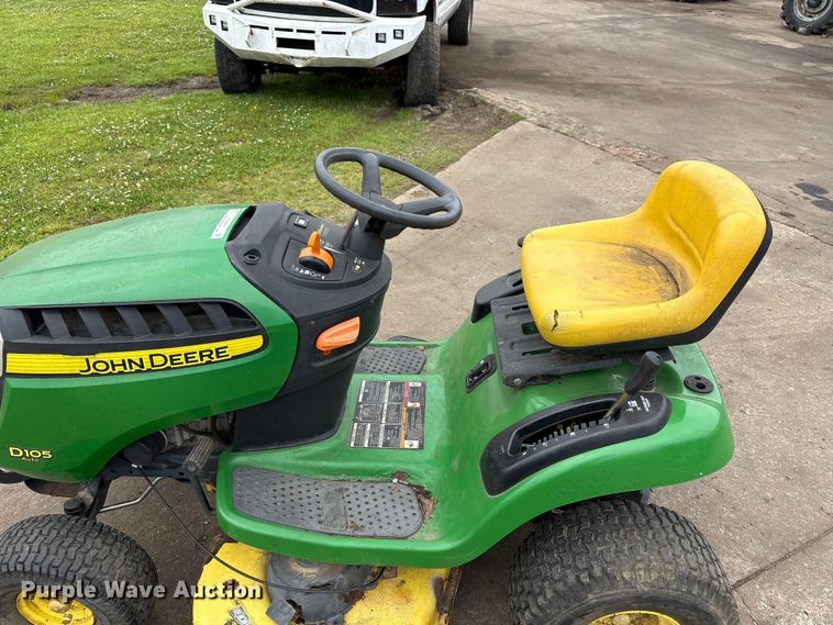 image for item EW0074 2012 John Deere D105 lawn mower