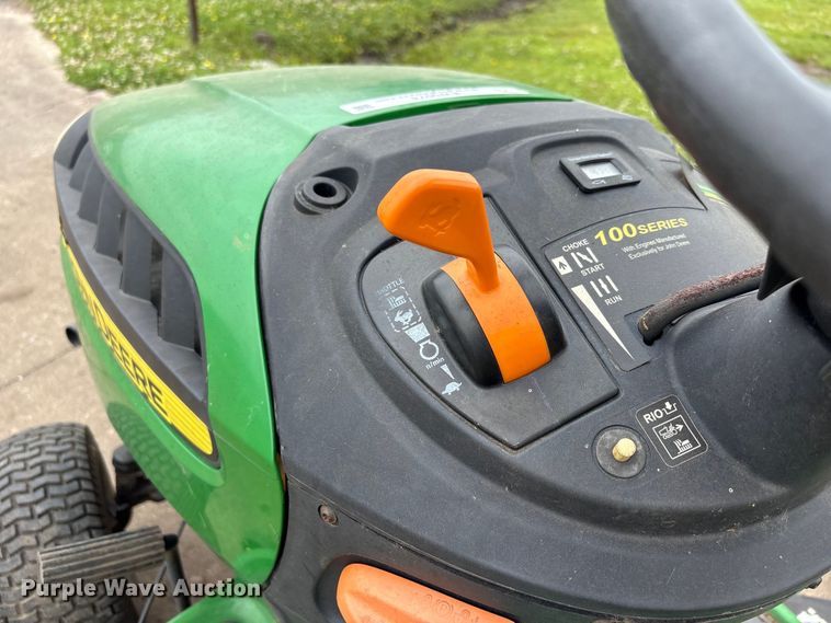 image for item EW0074 2012 John Deere D105 lawn mower