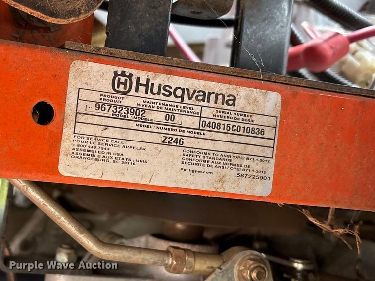 image for item EW0080 Husqvarna Z246 ZTR lawn mower