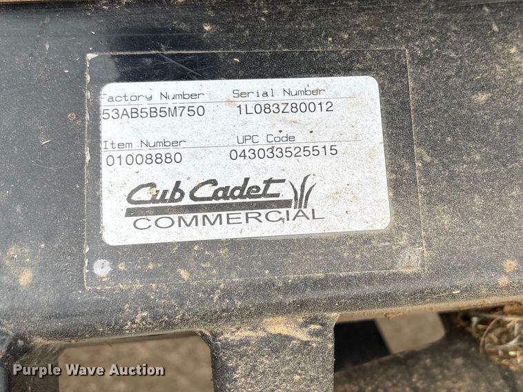 image for item EW0081 Cub cadet 53AB5B5M750 ZTR lawn mower