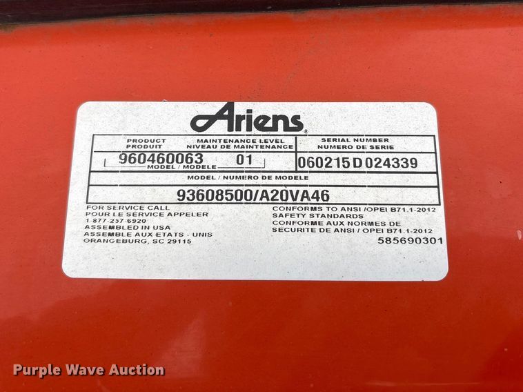 image for item EW0082 Ariens 96046006301 lawn mower