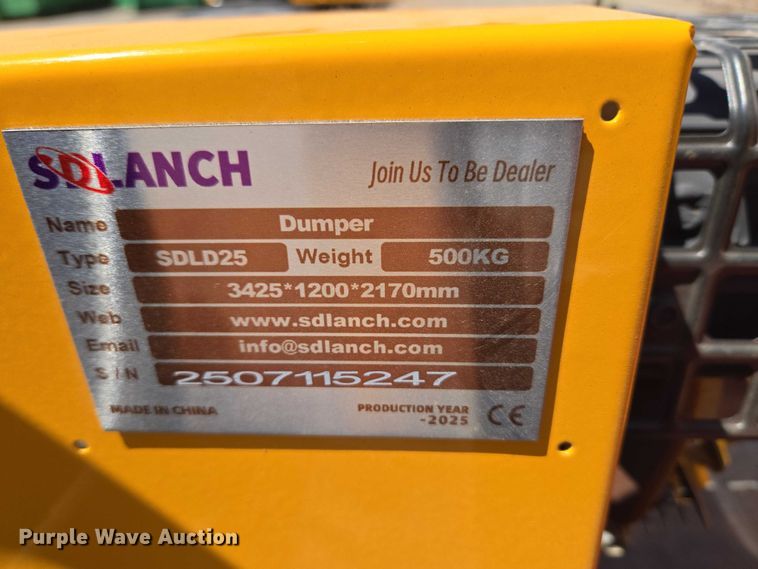 image for item EW0095 2025 SDLANCH SDLD25 Dumper track carrier