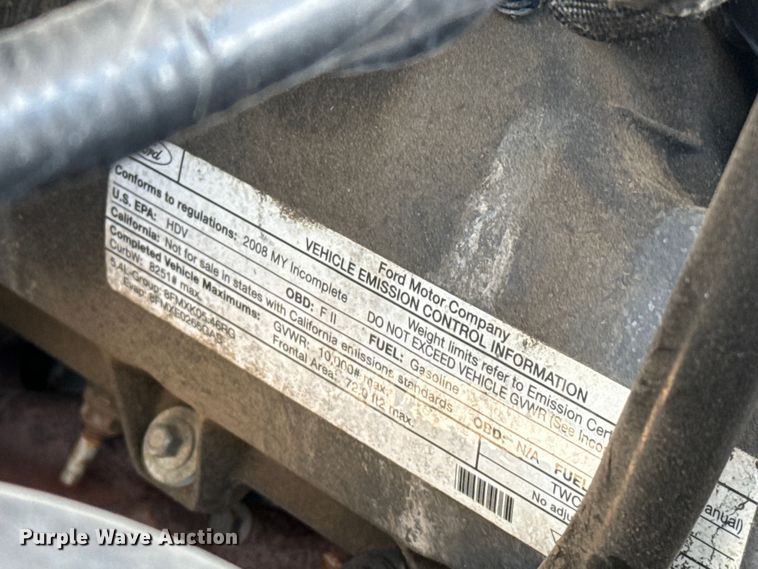 image for item EW4510 2008 Ford F350 Super Duty flatbed pickup truck