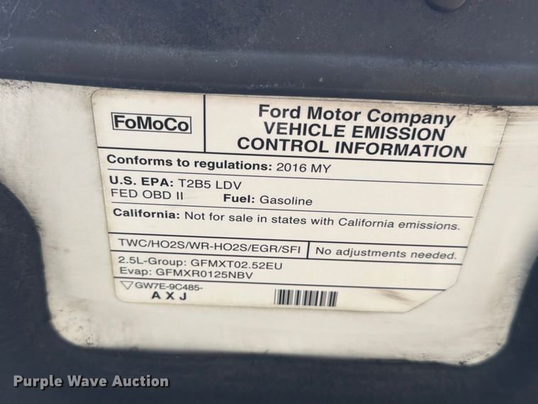 image for item FB8138 2016 Ford Fusion 