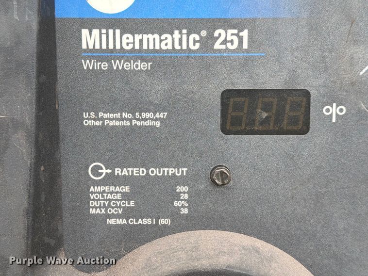 image for item FB8143 Miller Millermatic 251 welder