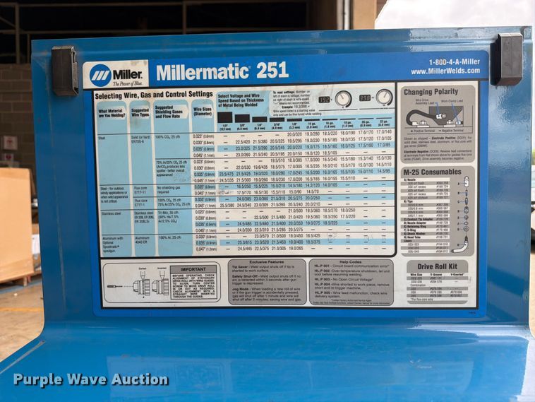 image for item FB8143 Miller Millermatic 251 welder