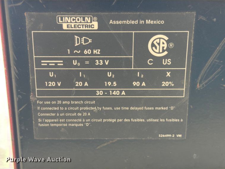 image for item FB8144 Lincoln Weld-Pak 140HD welder