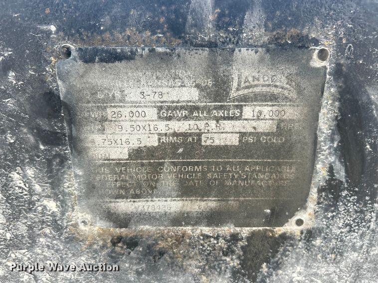 image for item FC2568 1978 Landoll equipment trailer