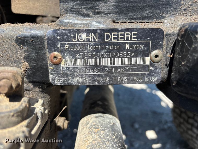 image for item FC4648 John Deere F680 ZTR lawn mower