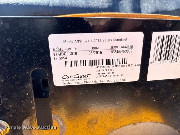 image for item FC4650 Cub cadet Z - force SX lawn mower