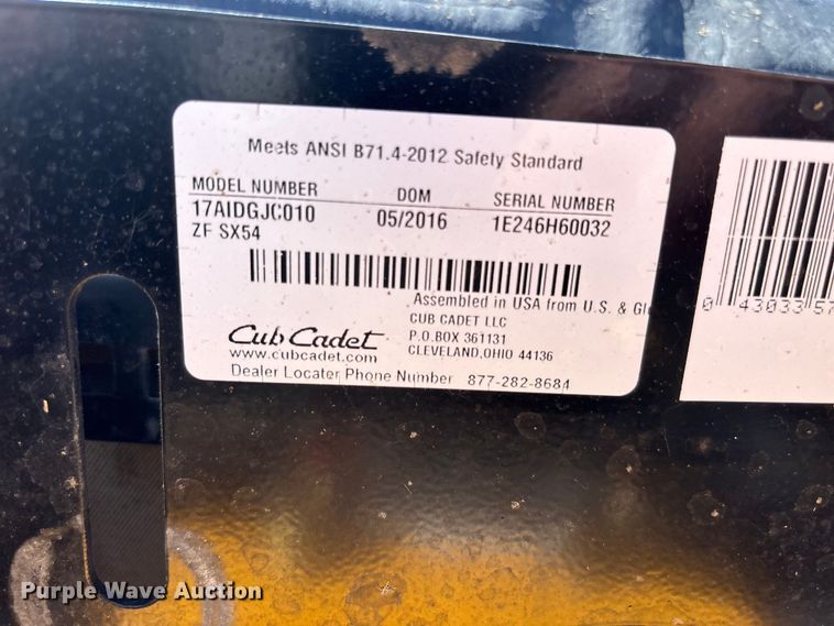 image for item FC4650 Cub cadet Z - force SX lawn mower