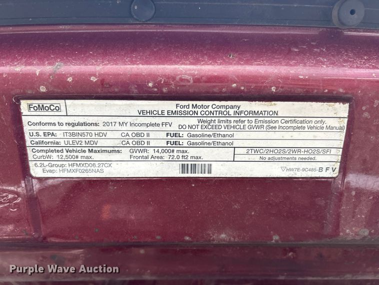 image for item FC5416 2017 Ford E350 Super Duty utility van
