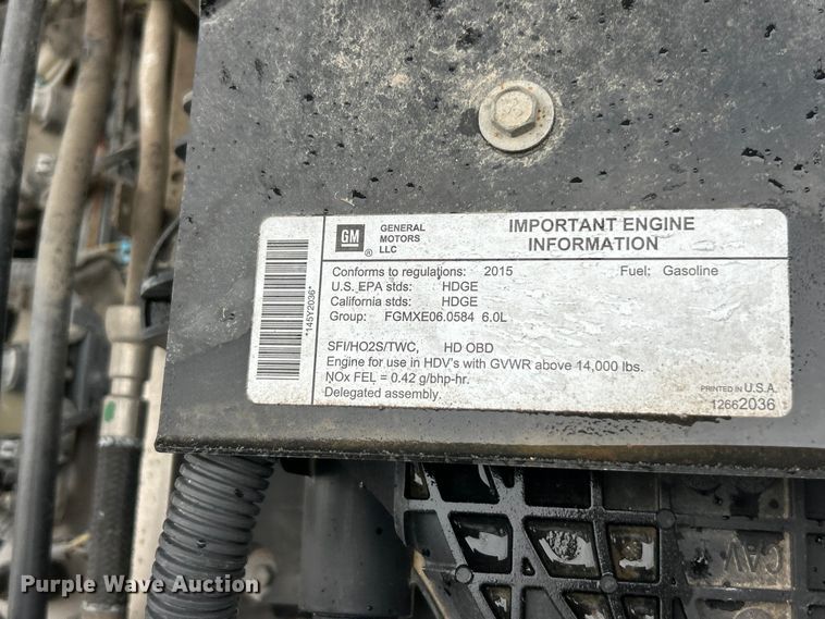 image for item FC5472 2015 Isuzu NPR HD flatbed truck