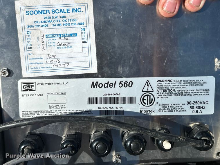 image for item FC5473 GSE 560 portable truck scale