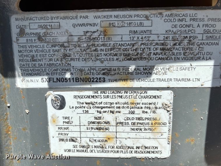 image for item FC5576 2010 Wacker Neuson LTN6 light plant