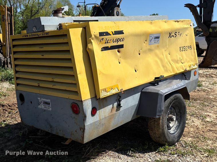 image for item FC5577 2010 Atlas Copco XAS 375 T3 RSC air compressor