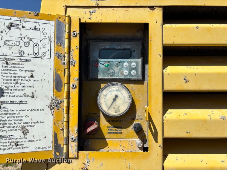 image for item FC5577 2010 Atlas Copco XAS 375 T3 RSC air compressor