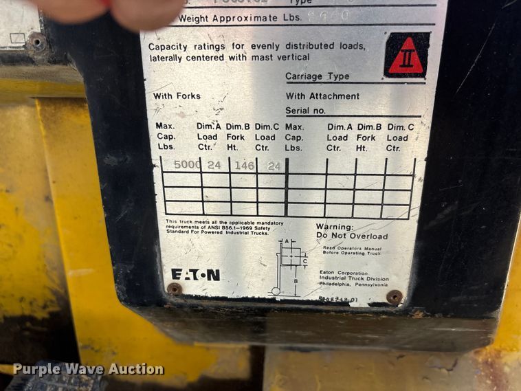 image for item FC5578 2016 Yale GP-050-SANFPS forklift