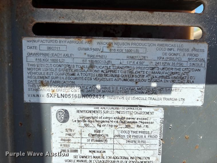 image for item FC5579 2011 Wacker Neuson LTN6 light plant
