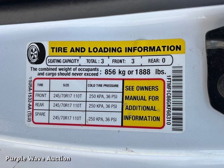 image for item FC5588 2016 Ford F150 XL pickup truck