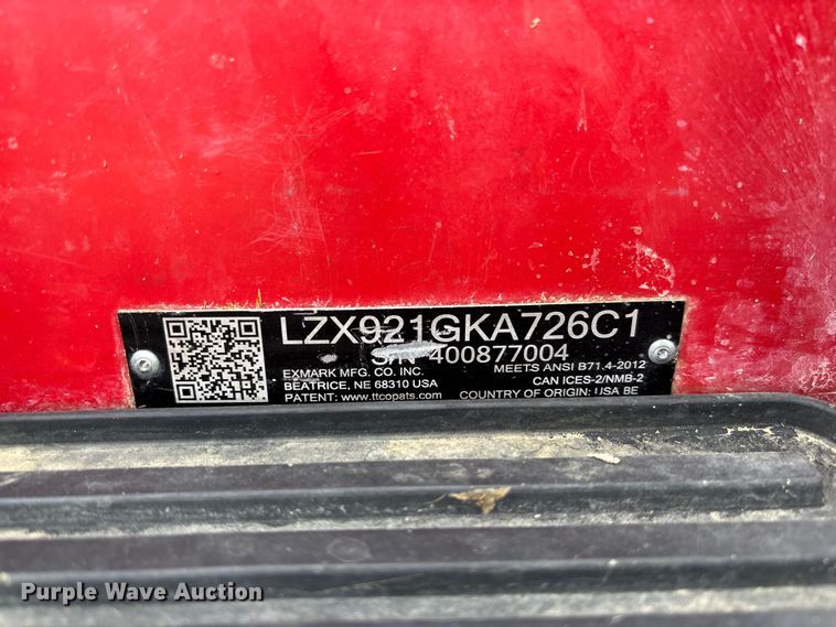 image for item FC5628 Exmark Lazer Z X-Series ZTR lawn mower