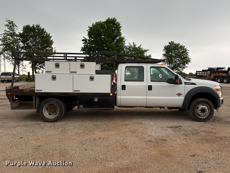 image for item FG0333 2013 Ford F450 Super Duty XL Crew Cab flatbed truck