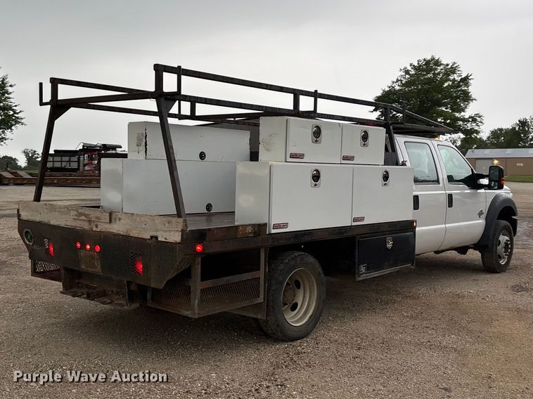 image for item FG0333 2013 Ford F450 Super Duty XL Crew Cab flatbed truck