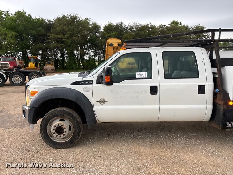 image for item FG0333 2013 Ford F450 Super Duty XL Crew Cab flatbed truck