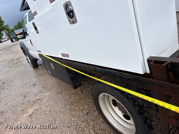image for item FG0333 2013 Ford F450 Super Duty XL Crew Cab flatbed truck