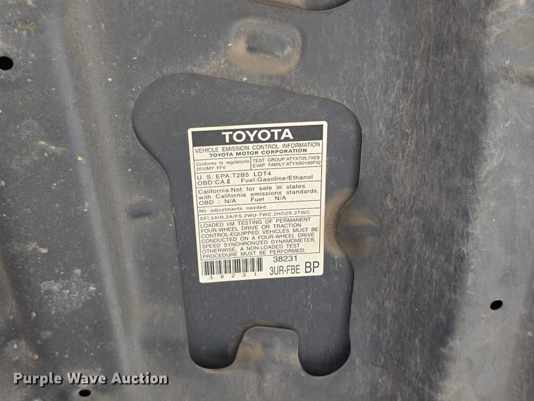 image for item FH6032 2010 Toyota Tundra Ext. Cab pickup truck