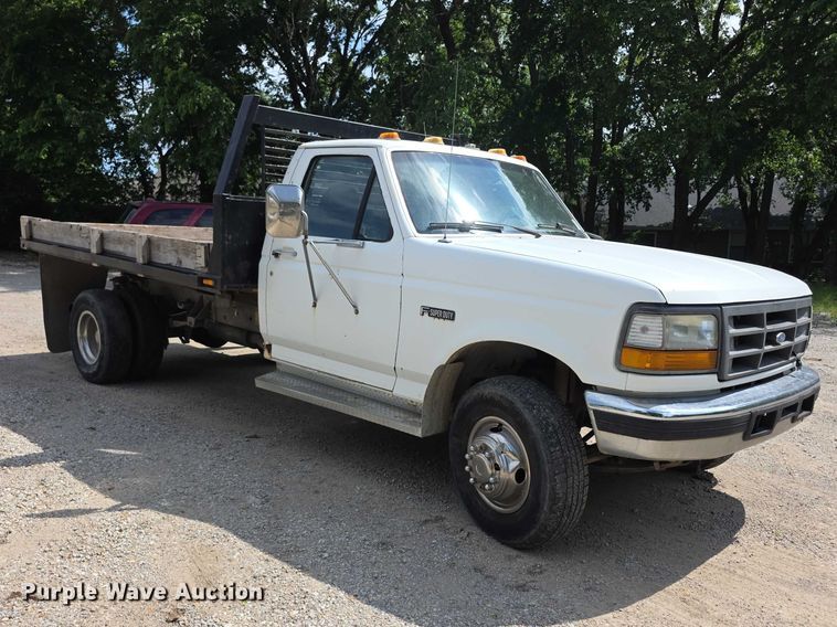 image for item FH6040 1997 Ford F450 dump flatbed truck