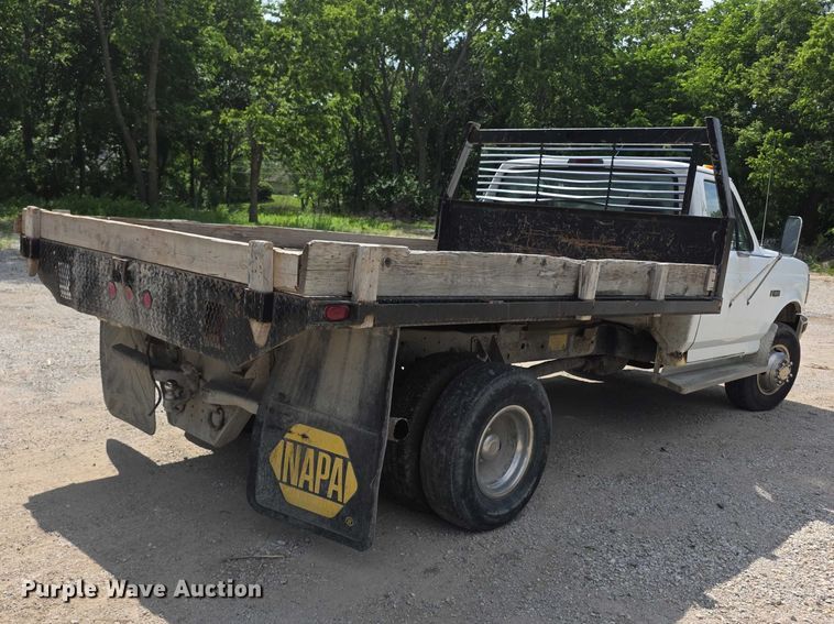 image for item FH6040 1997 Ford F450 dump flatbed truck