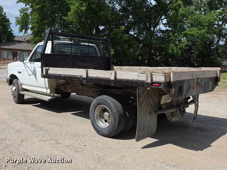 image for item FH6040 1997 Ford F450 dump flatbed truck