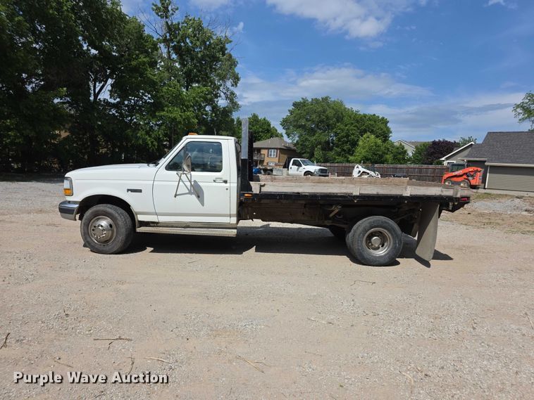 image for item FH6040 1997 Ford F450 dump flatbed truck