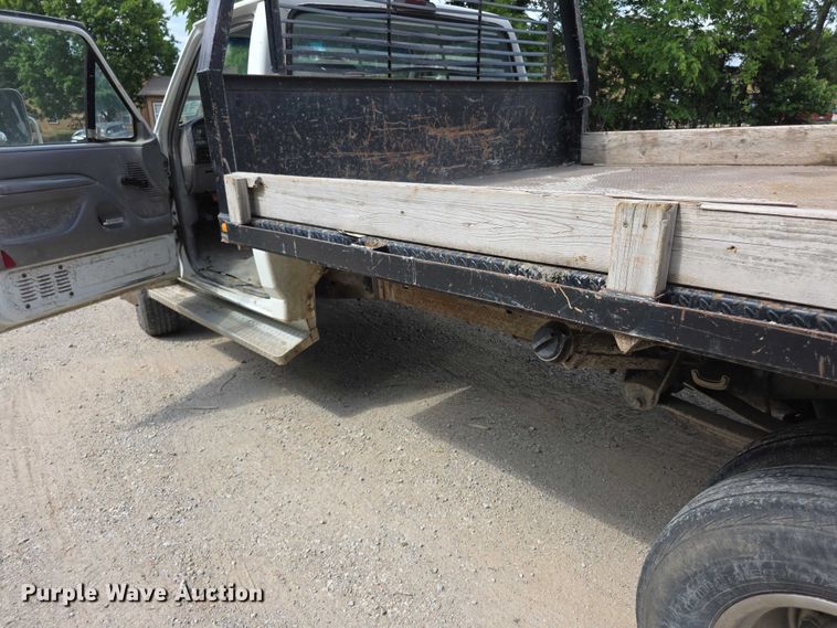 image for item FH6040 1997 Ford F450 dump flatbed truck