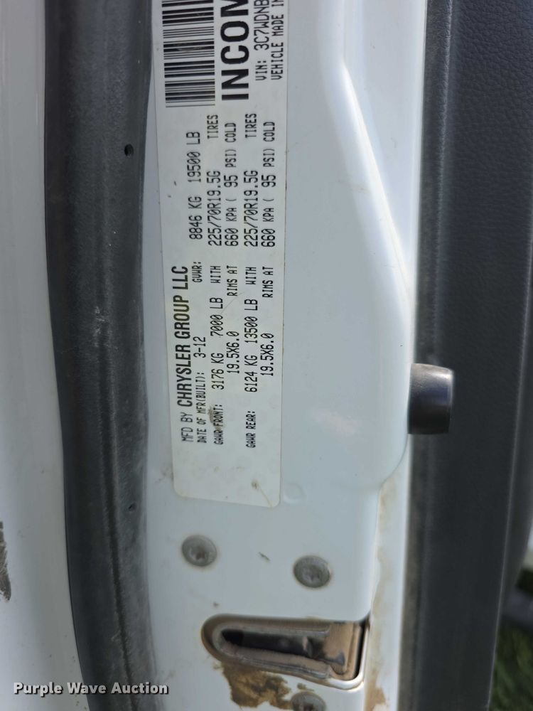 image for item FH6061 2012 Dodge Ram 5500 truck cab and chassis