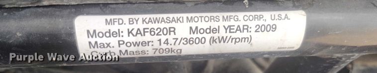 image for item IH9499 2009 Kawasaki Mule 4010 utility vehicle
