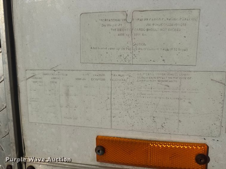 image for item MX9197 2010 Continental enclosed cargo trailer