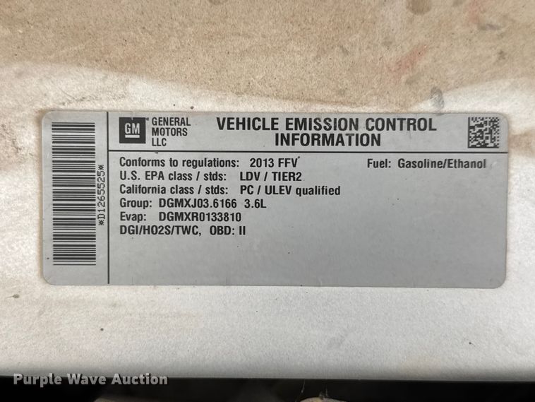 image for item MX9218 2013 Chevrolet Impala 