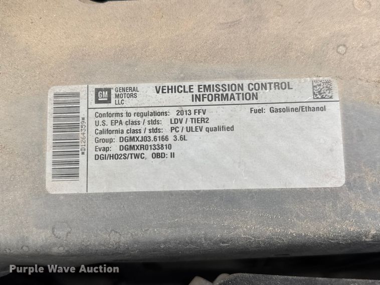 image for item MX9221 2013 Chevrolet Impala 